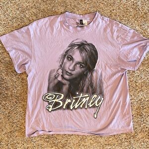 Britney Spears Shirt, Oversized, Small, Purple